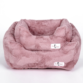 Cuddle Dog Bed (Color: Mauve, size: small)